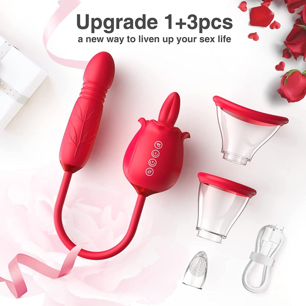 3-in-1 Rose Vibrator