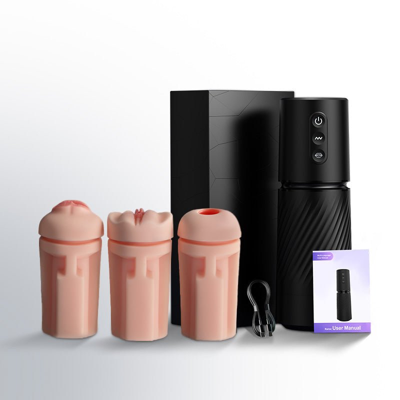 App-Controlled Male Masturbator with 3 Sleeves