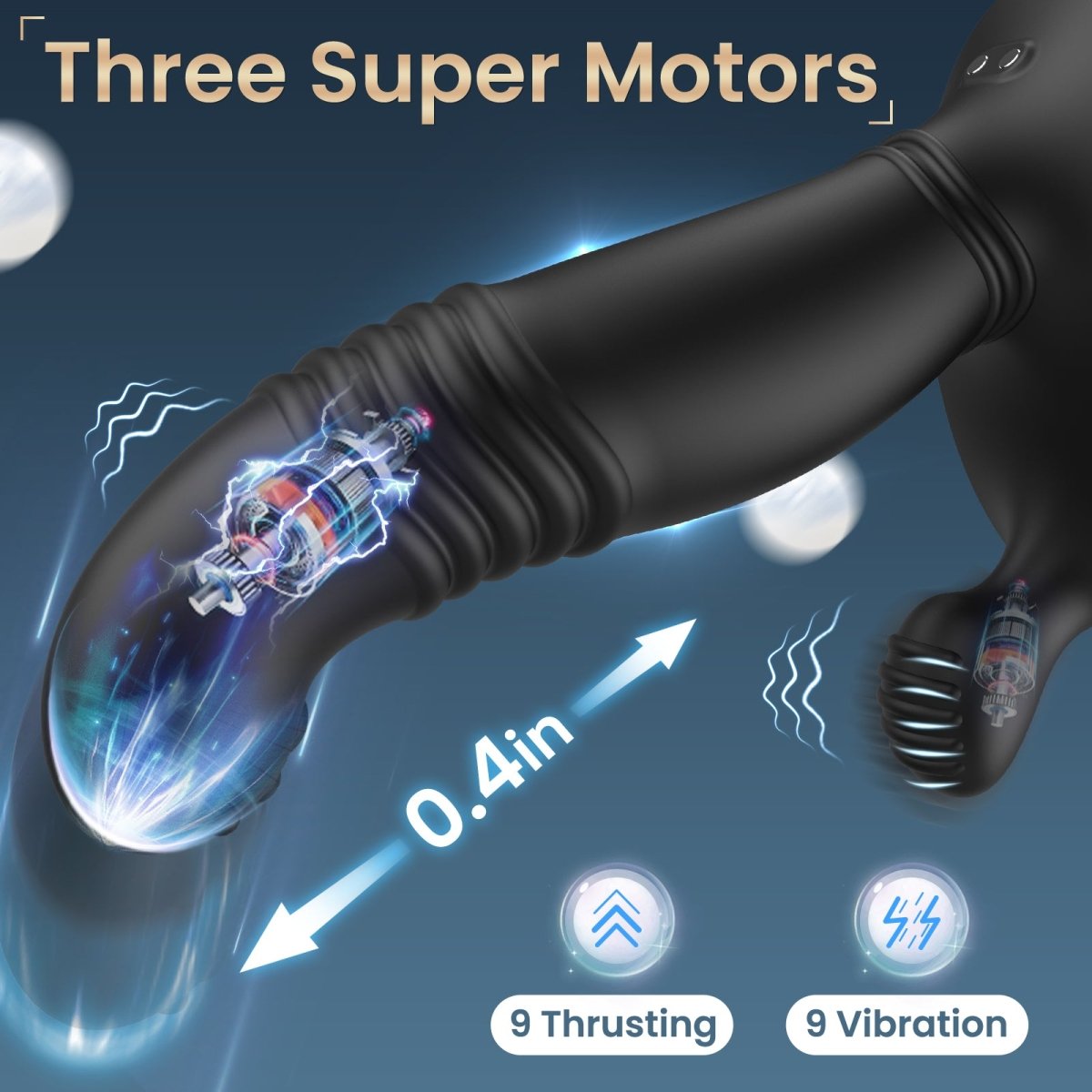 Remote-Control Thrusting Anal Vibrator