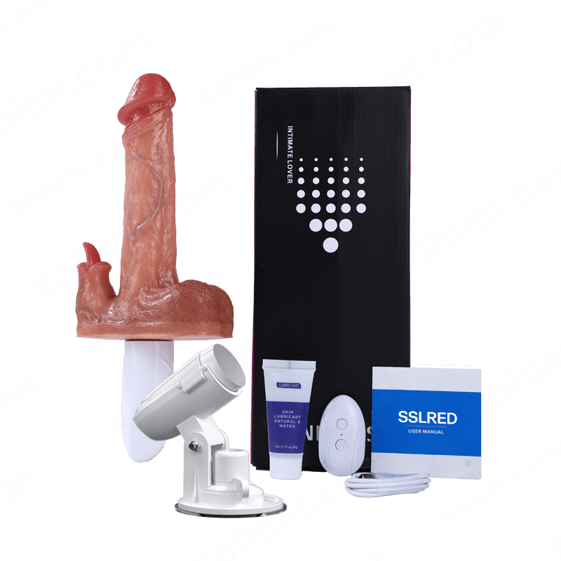 Heated Thrusting Dildo with Licking & Vibration