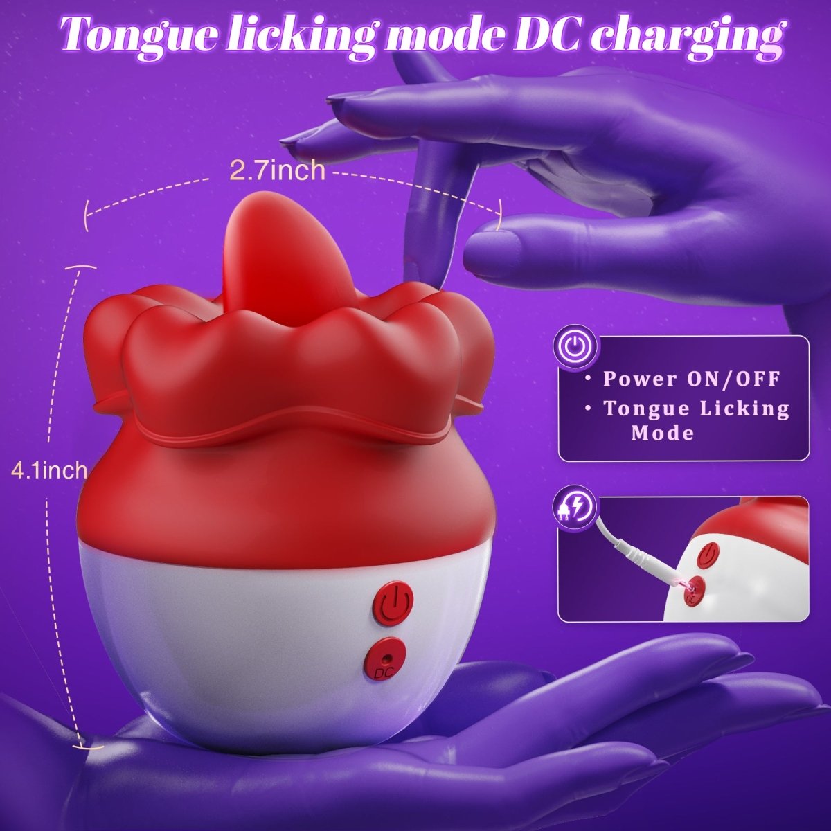 Rose Tongue-Licking Clitoral Vibrator