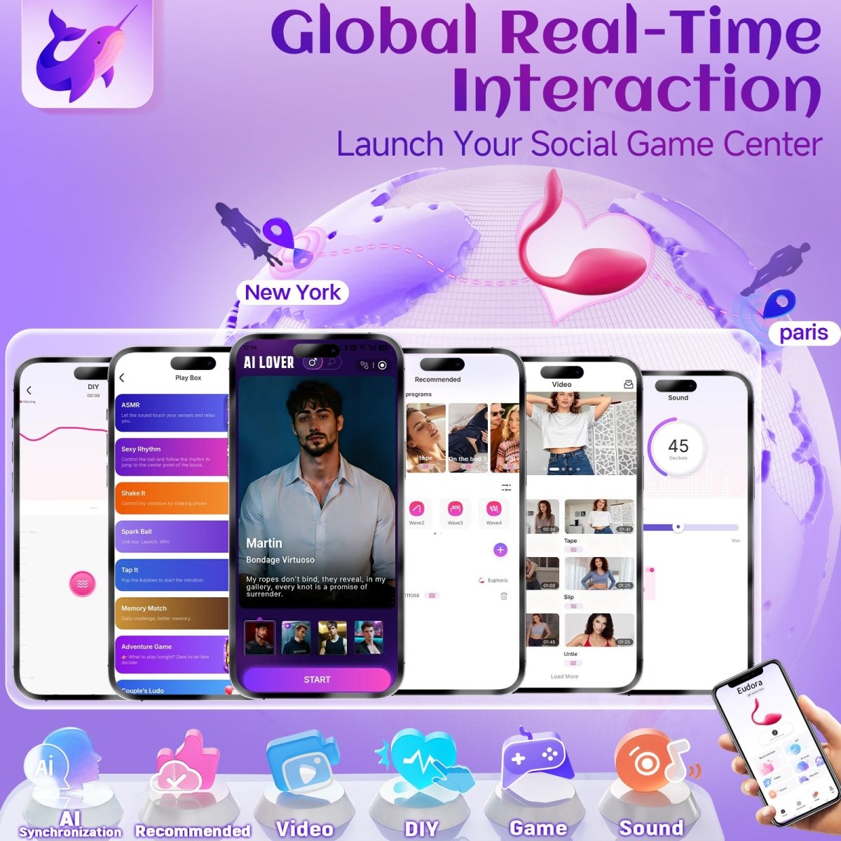 App-Controlled Kegel Ball Vibrator