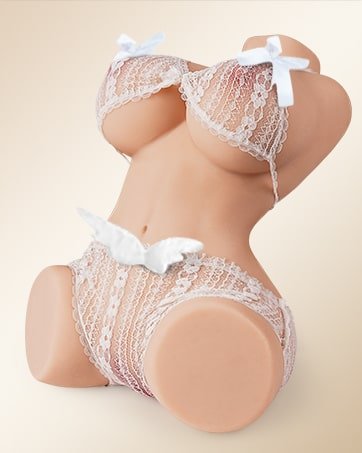 12.4lb Half Body TPE Torso Sex Doll with Dual Channels
