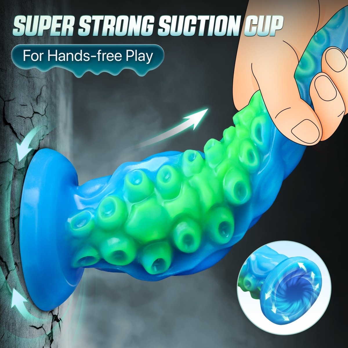 Glow-in-the-Dark Tentacle Dildo