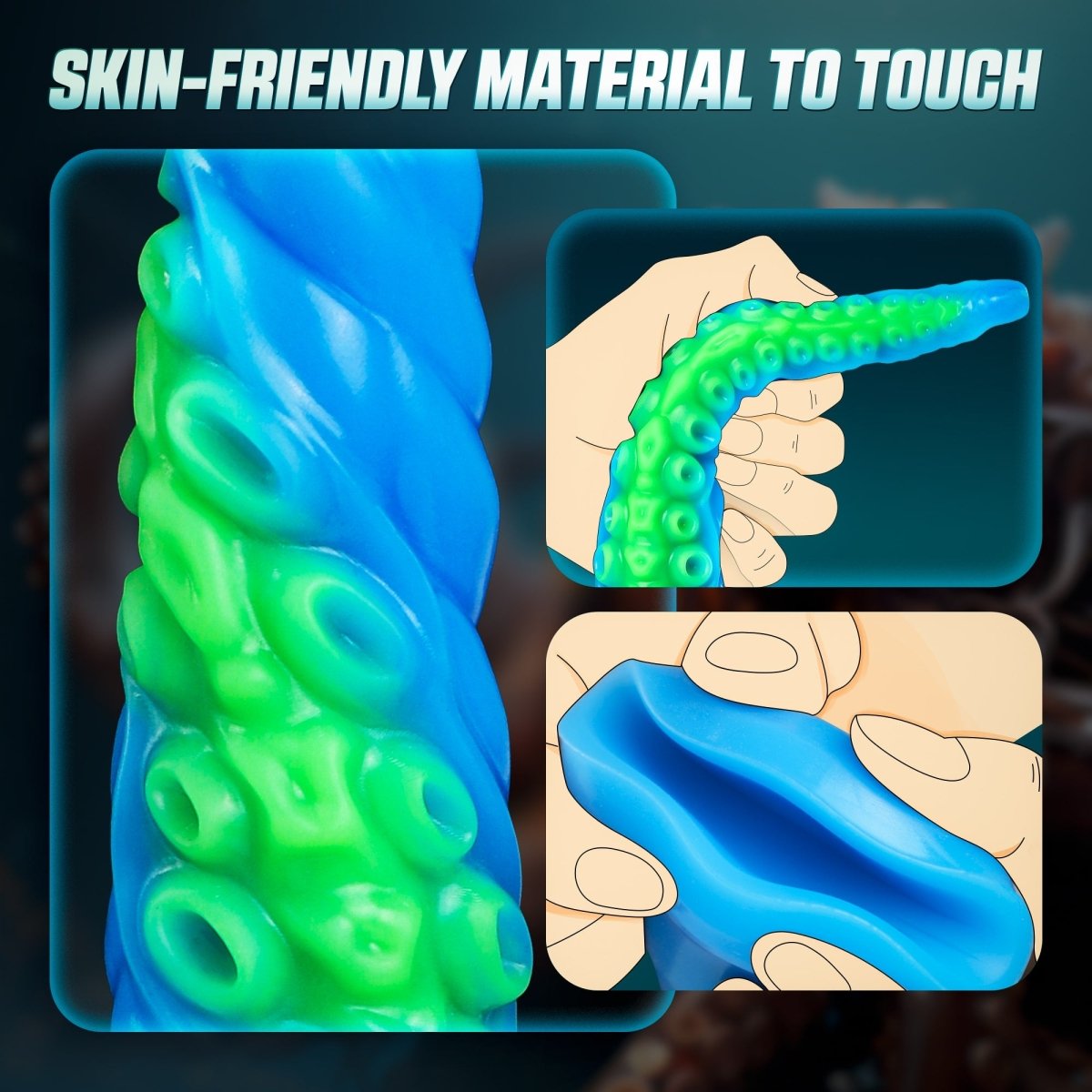 Glow-in-the-Dark Tentacle Dildo