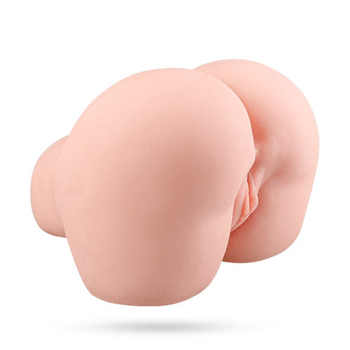 16.5LB Realistic TPE Butt Masturbator with Dual Channels