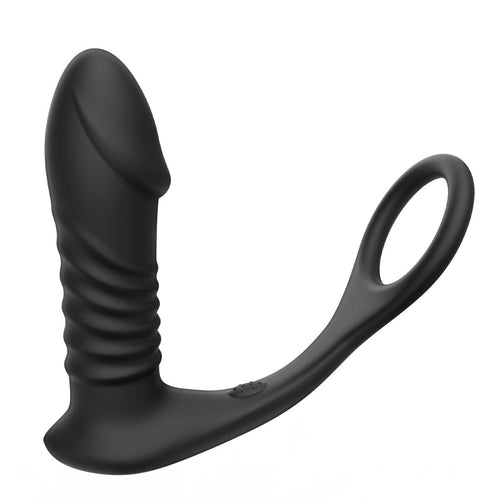 Thrusting Anal Vibrator with Cock Ring