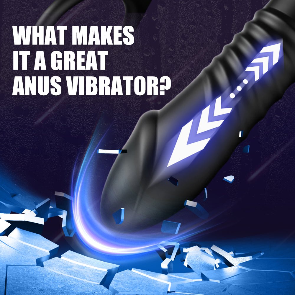 Thrusting Anal Vibrator with Cock Ring