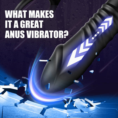 Thrusting Anal Vibrator with Cock Ring