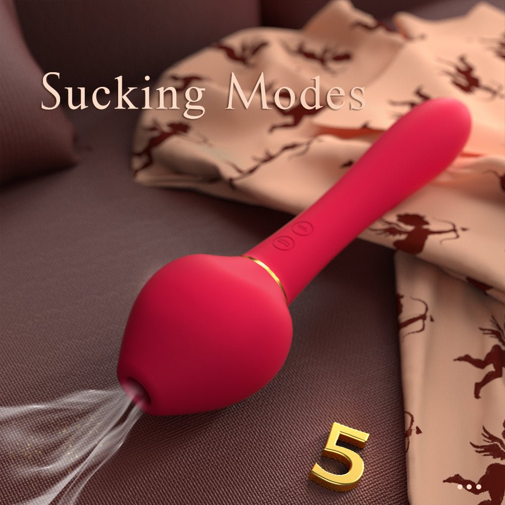 Sucking and Vibrating Clit and G-Spot Vibrator