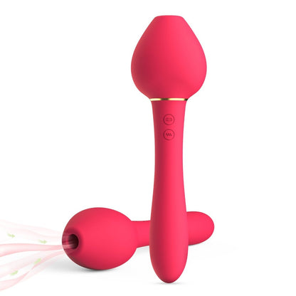 Sucking and Vibrating Clit and G-Spot Vibrator