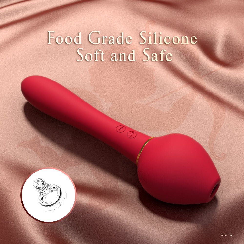 Sucking and Vibrating Clit and G-Spot Vibrator