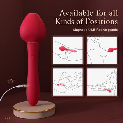 Sucking and Vibrating Clit and G-Spot Vibrator