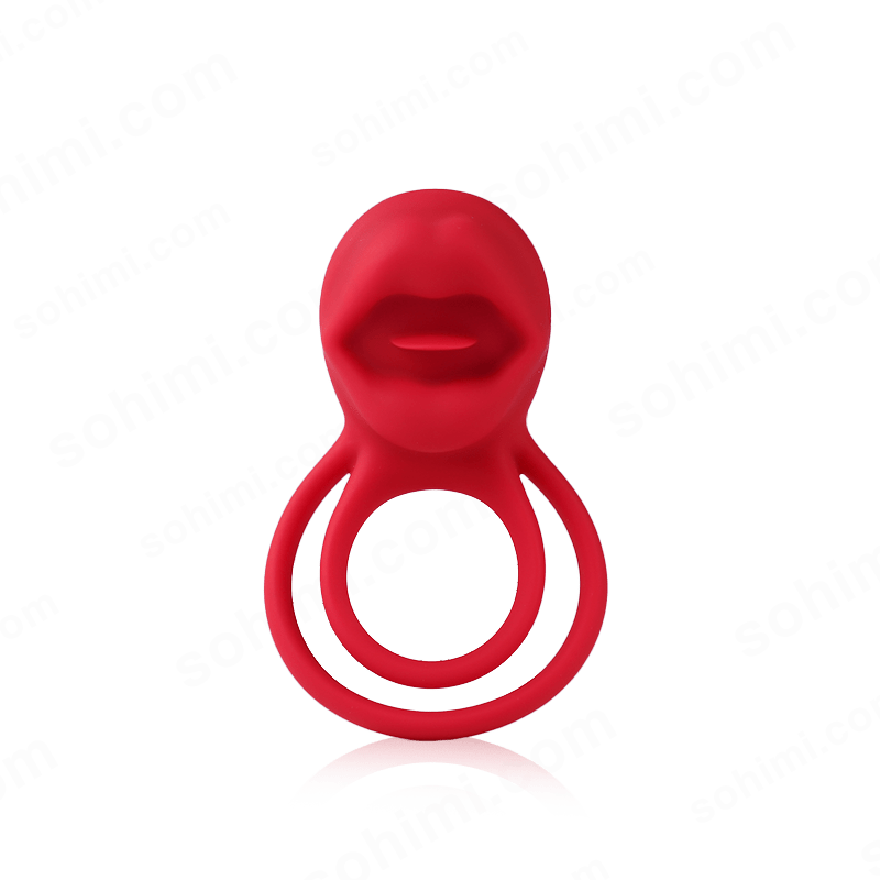 Tongue-Licking Double Penis Ring