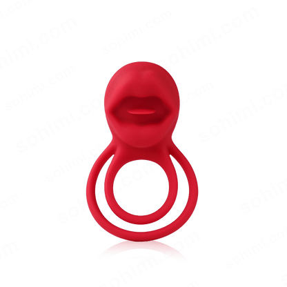 Tongue-Licking Double Penis Ring