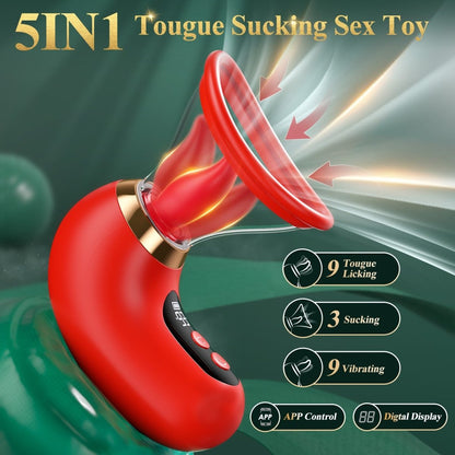 App-Controlled Tongue & Suction Vibrator