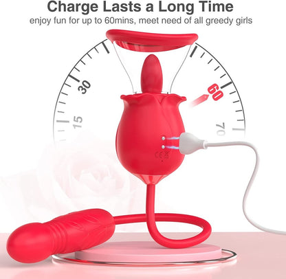 3-in-1 Rose Vibrator