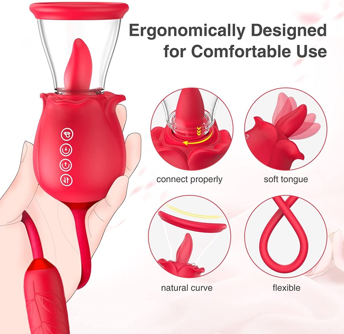 3-in-1 Rose Vibrator