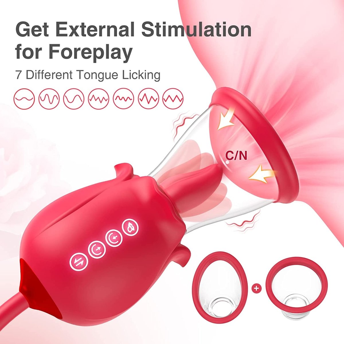 3-in-1 Rose Vibrator