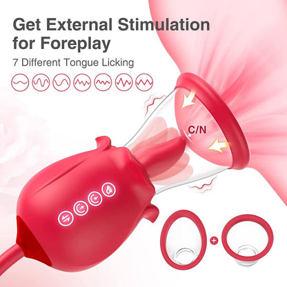 3-in-1 Rose Vibrator