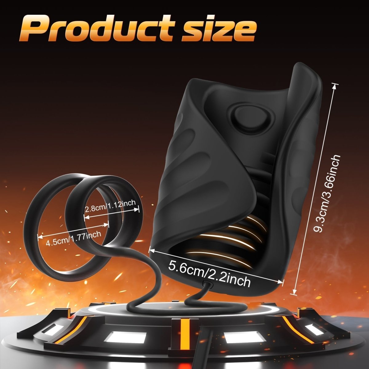 4-in-1 App-Controlled Penis Trainer with Cock Ring