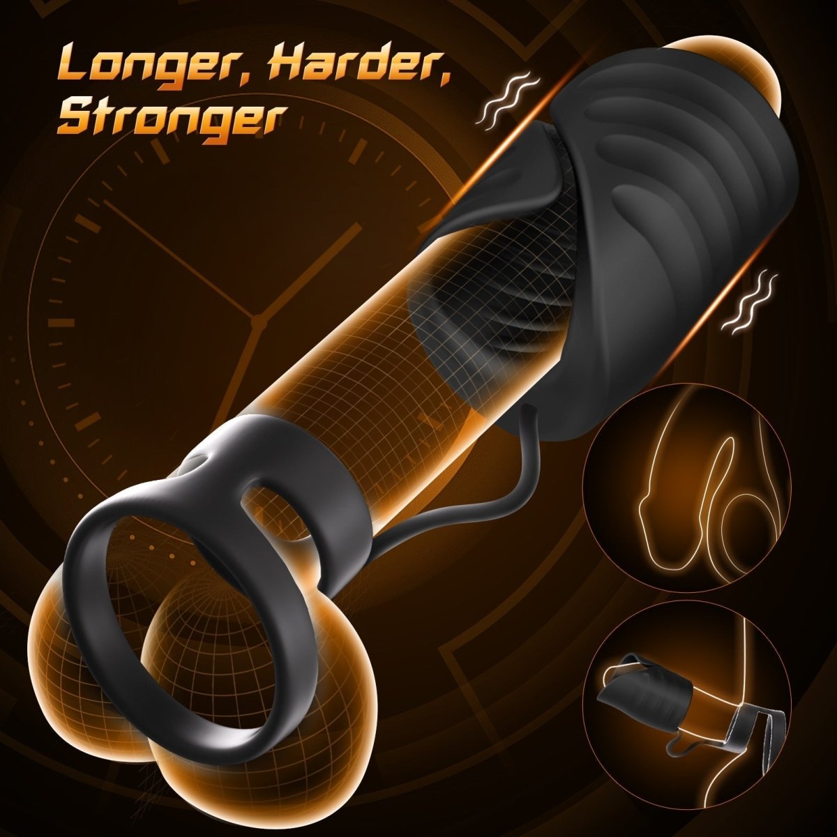 4-in-1 App-Controlled Penis Trainer with Cock Ring