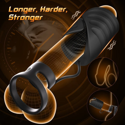 4-in-1 App-Controlled Penis Trainer with Cock Ring