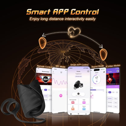 4-in-1 App-Controlled Penis Trainer with Cock Ring