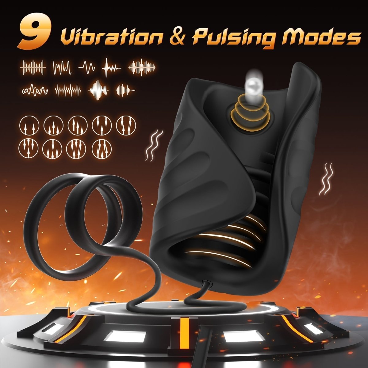 4-in-1 App-Controlled Penis Trainer with Cock Ring