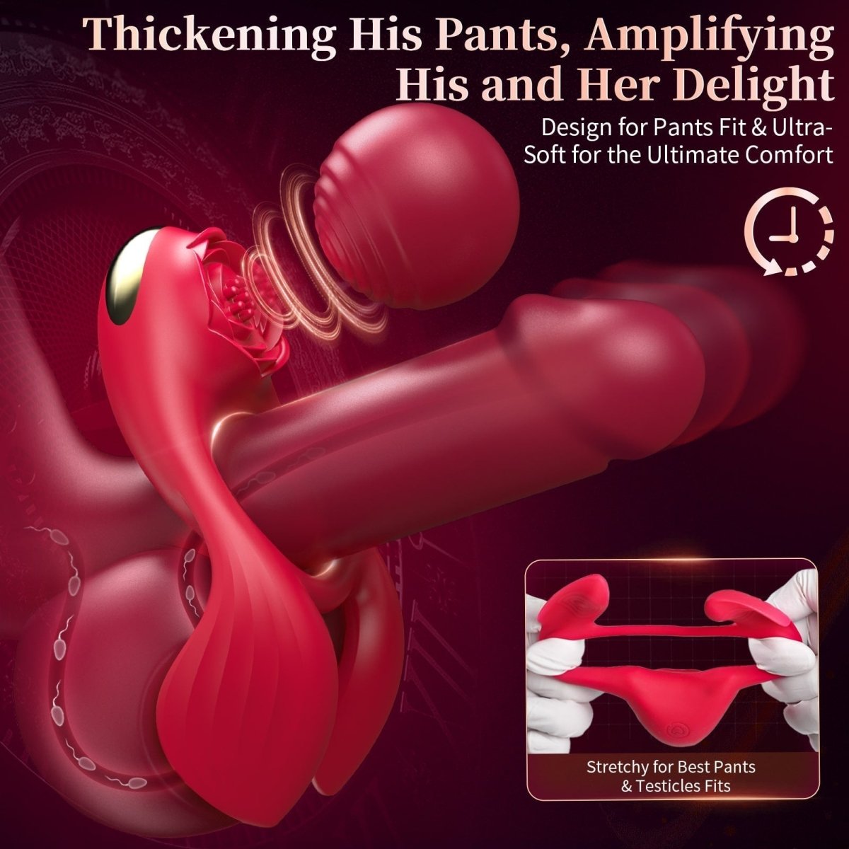 4-in-1 Multi-Stimulation Penis Ring