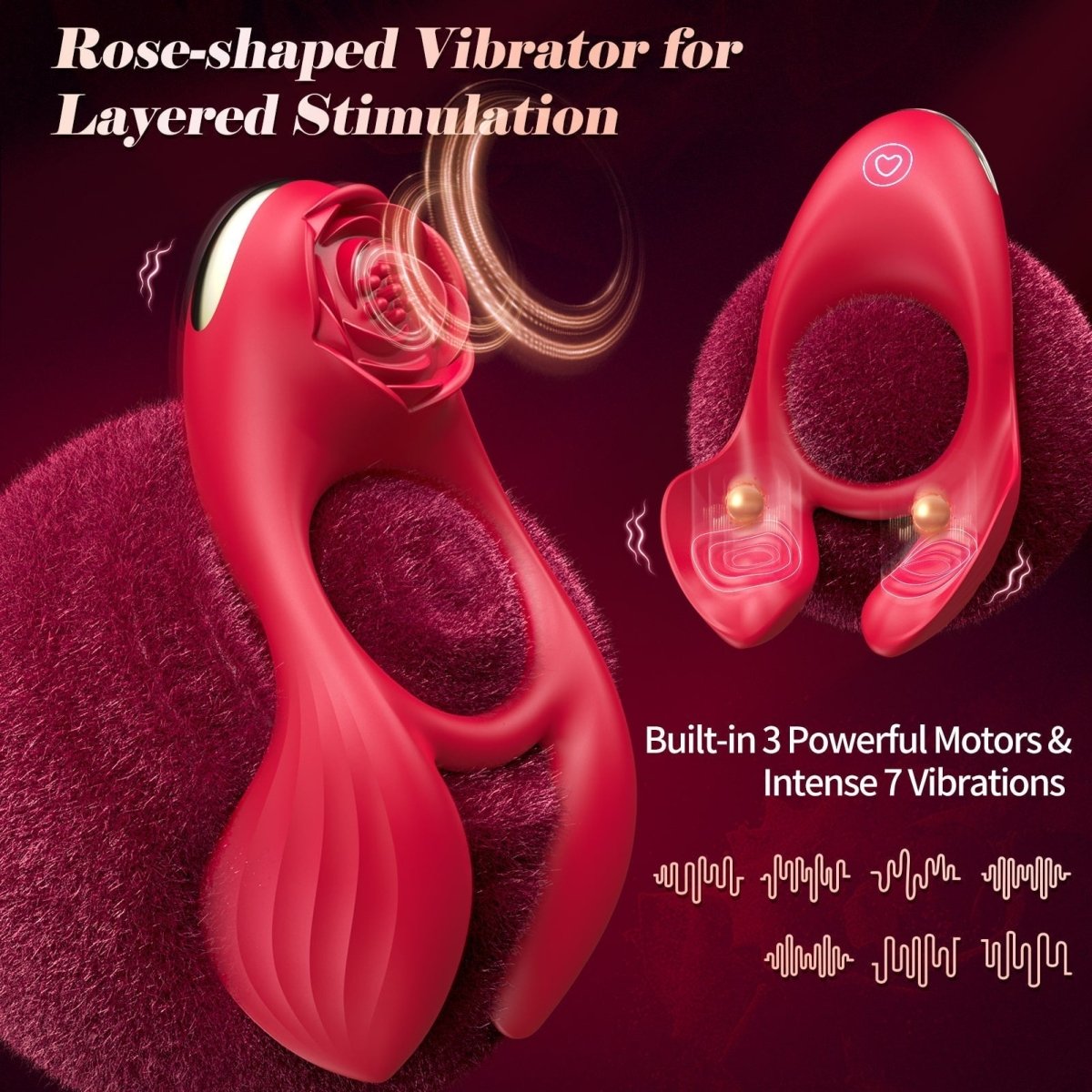 4-in-1 Multi-Stimulation Penis Ring