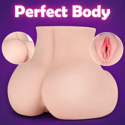 Vibrating Male Masturbator Sex Doll with 10 Modes