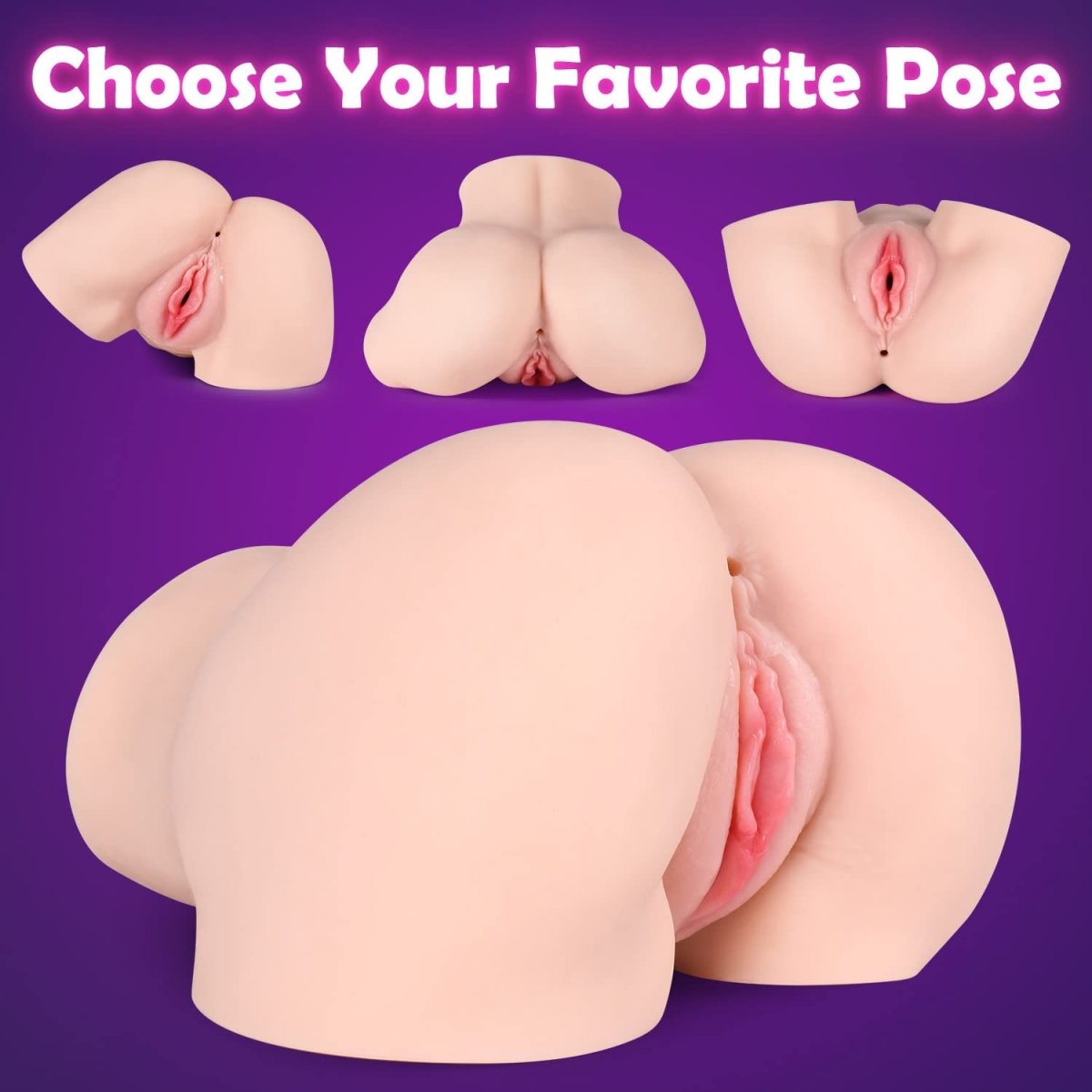 Vibrating Male Masturbator Sex Doll with 10 Modes