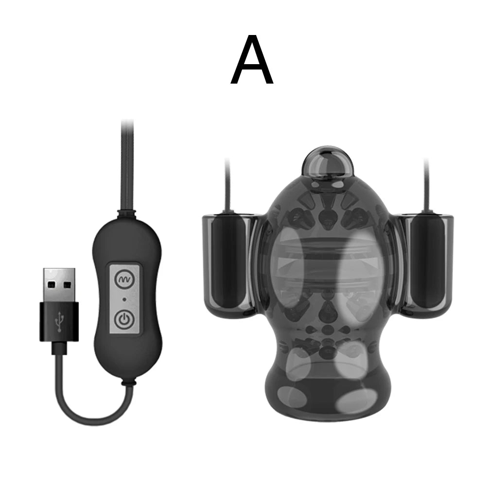 20-Speed Penis Ring Vibrator – Glans Trainer & Delay Ejaculation Toy for Men