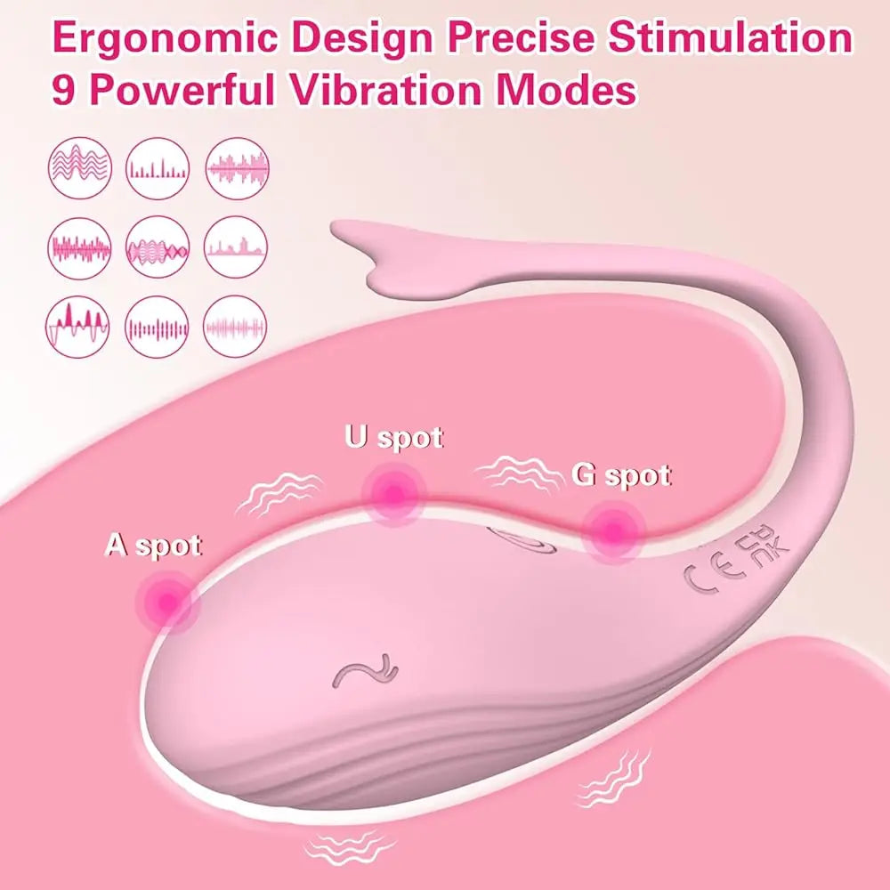 9-Speed APP Vibrating Egg – Wearable G-Spot & Anal Stimulator for Couples