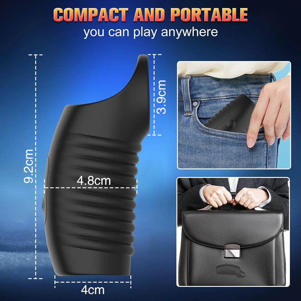 APP Remote Penis Sleeve Vibrator – G-Spot Delay Ejaculation Ring for Men