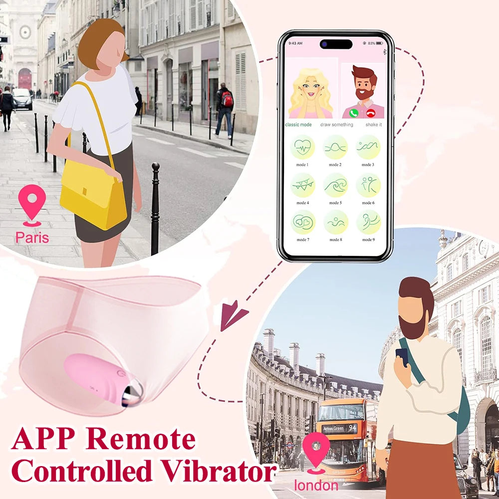 APP Wearable Dildo Vibrator – G-Spot & Anal Vibrating Egg Panties for Women