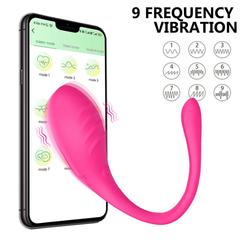 Bluetooth APP Vibrator – Remote Control Egg & G-Spot Massager for Women