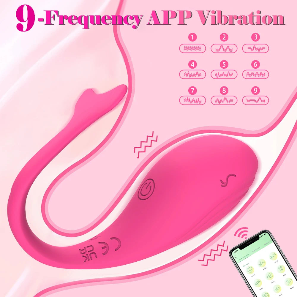 9-Speed APP Vibrating Dildo – Wearable G-Spot & Anal Egg for Couples