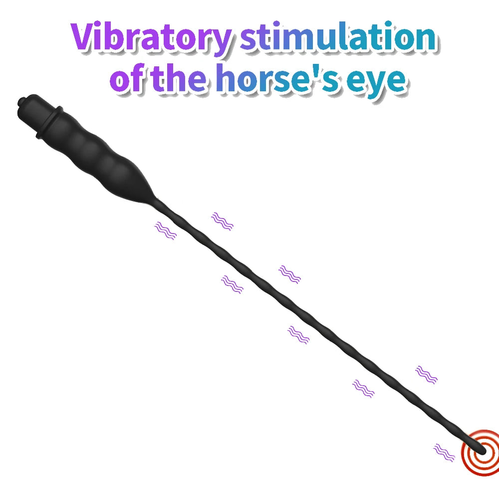 10-Frequency Urethral Vibrator – Penis Plug & Catheter Stimulator for Men