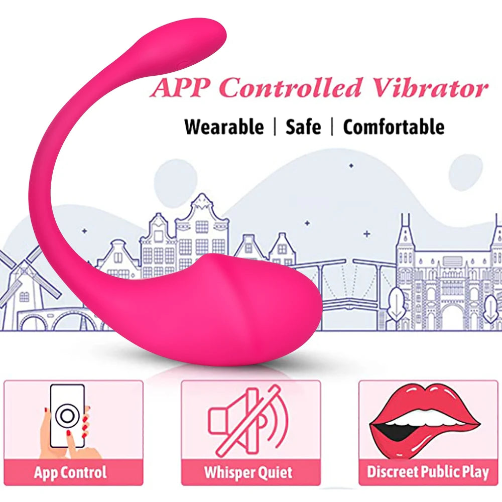 APP & Bluetooth Vibrating Egg – Wireless Remote G-Spot Massager for Women