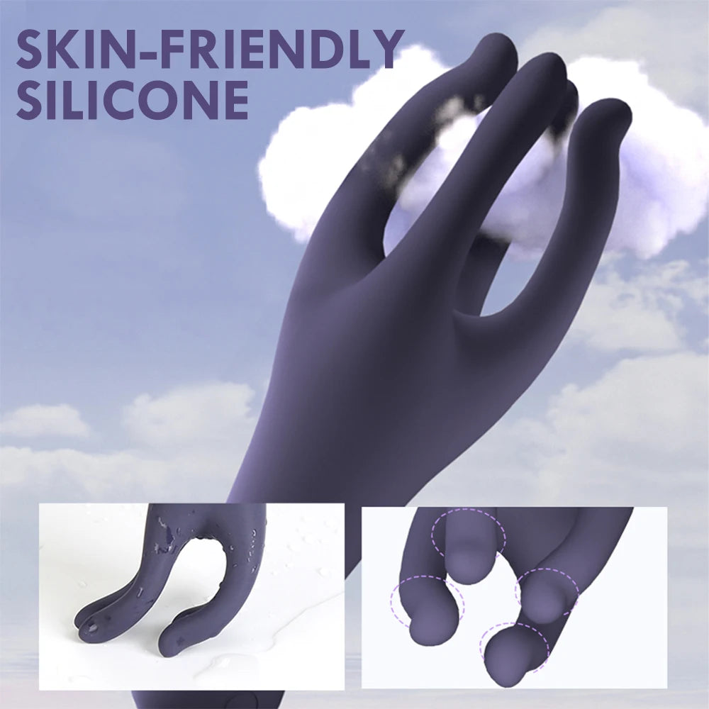 10-Speed Glans Trainer – Vibrating Penis Delay Masturbator for Men