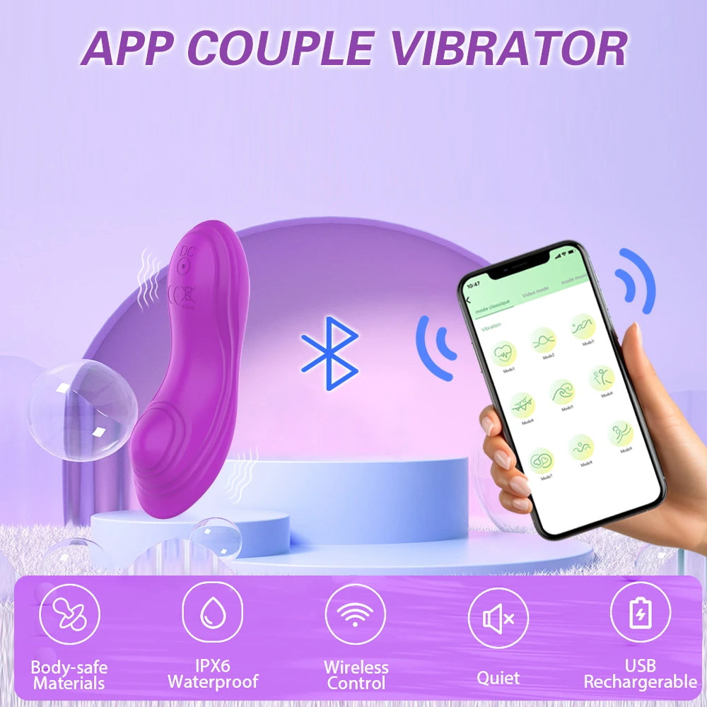 Bluetooth APP Wearable Vibrator – Panties Clit Stimulator for Women