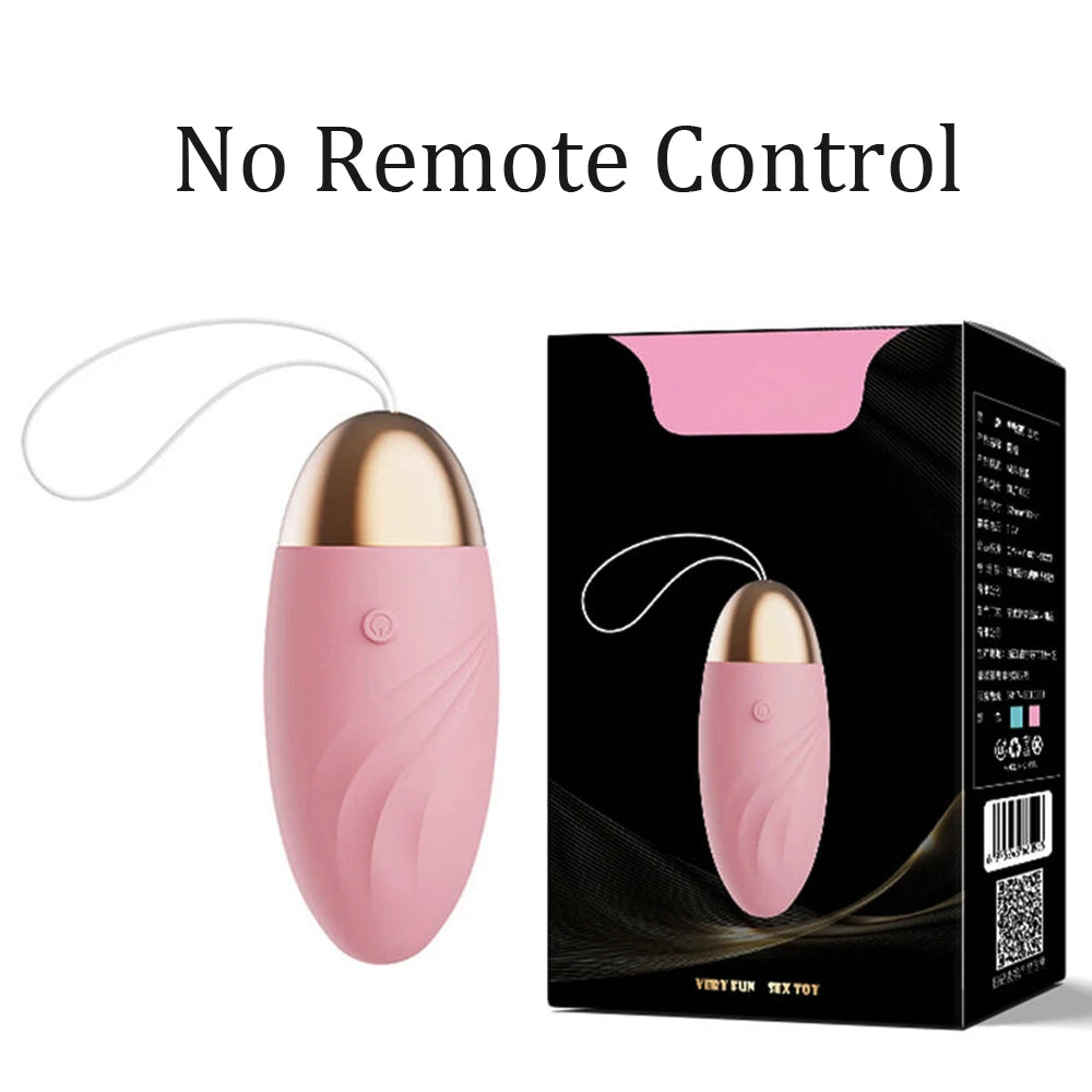 Wireless Remote Control Vibrator – 10-Speed Bullet Egg & Kegel Ball for Women
