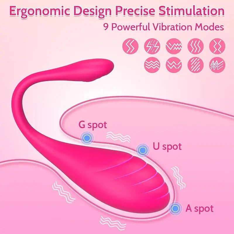 9-Speed APP Vibrating Egg – Wearable G-Spot & Anal Stimulator for Couples