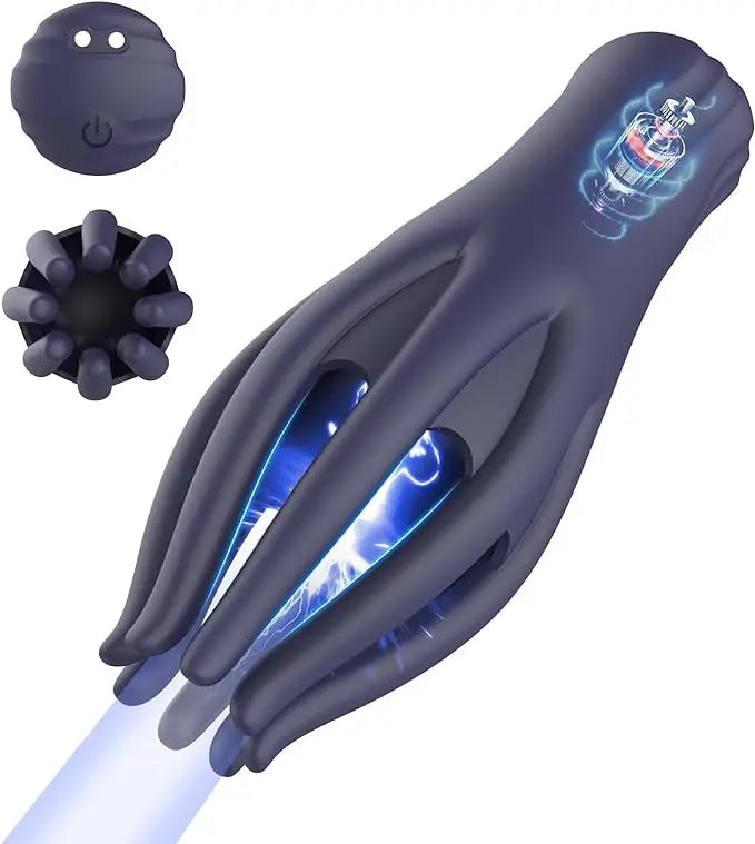 10-Mode Glans Vibrator – Delay Trainer & Oral Climax Masturbator for Men