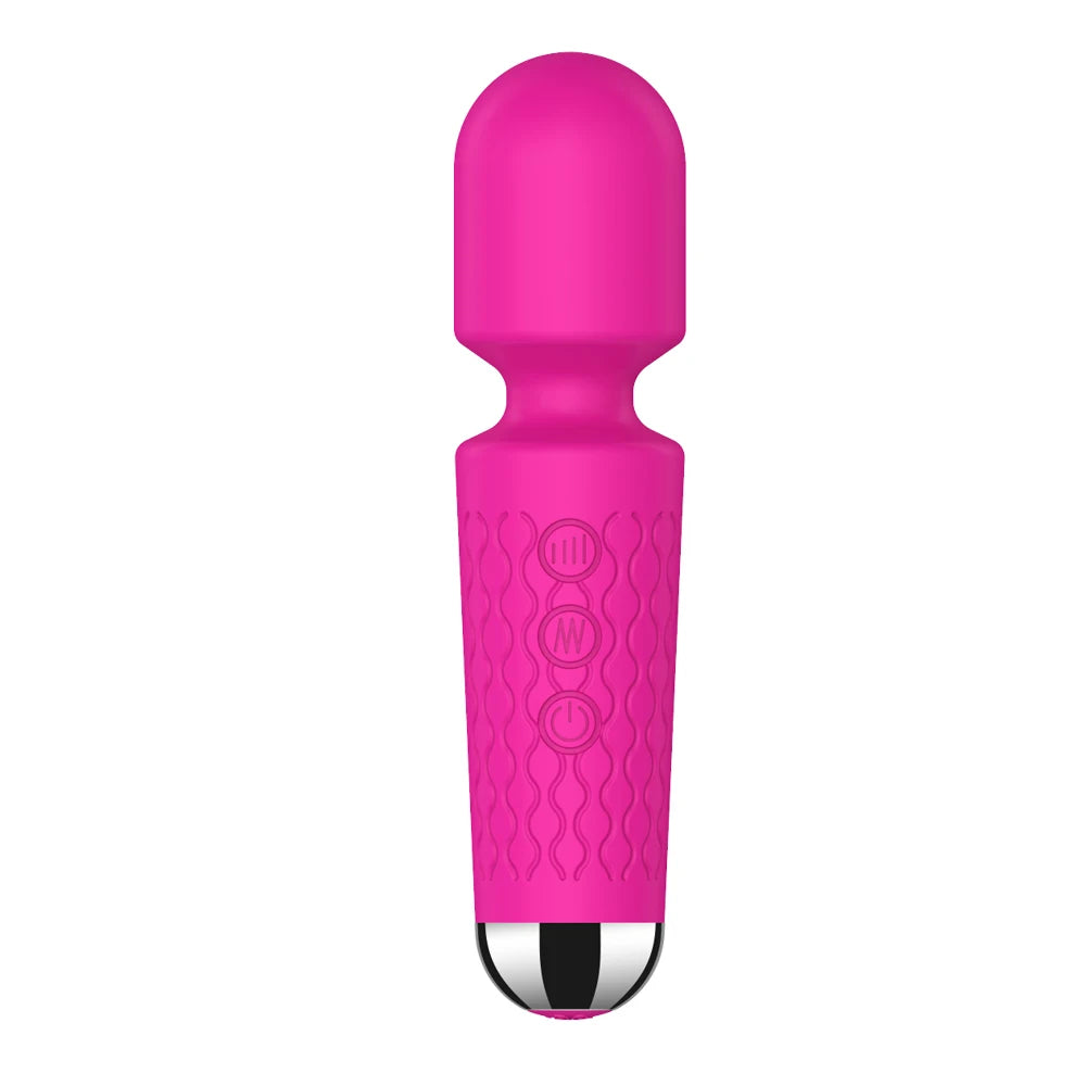 20-Speed Magic Wand Vibrator – G-Spot & Clit Stimulator Dildo for Women