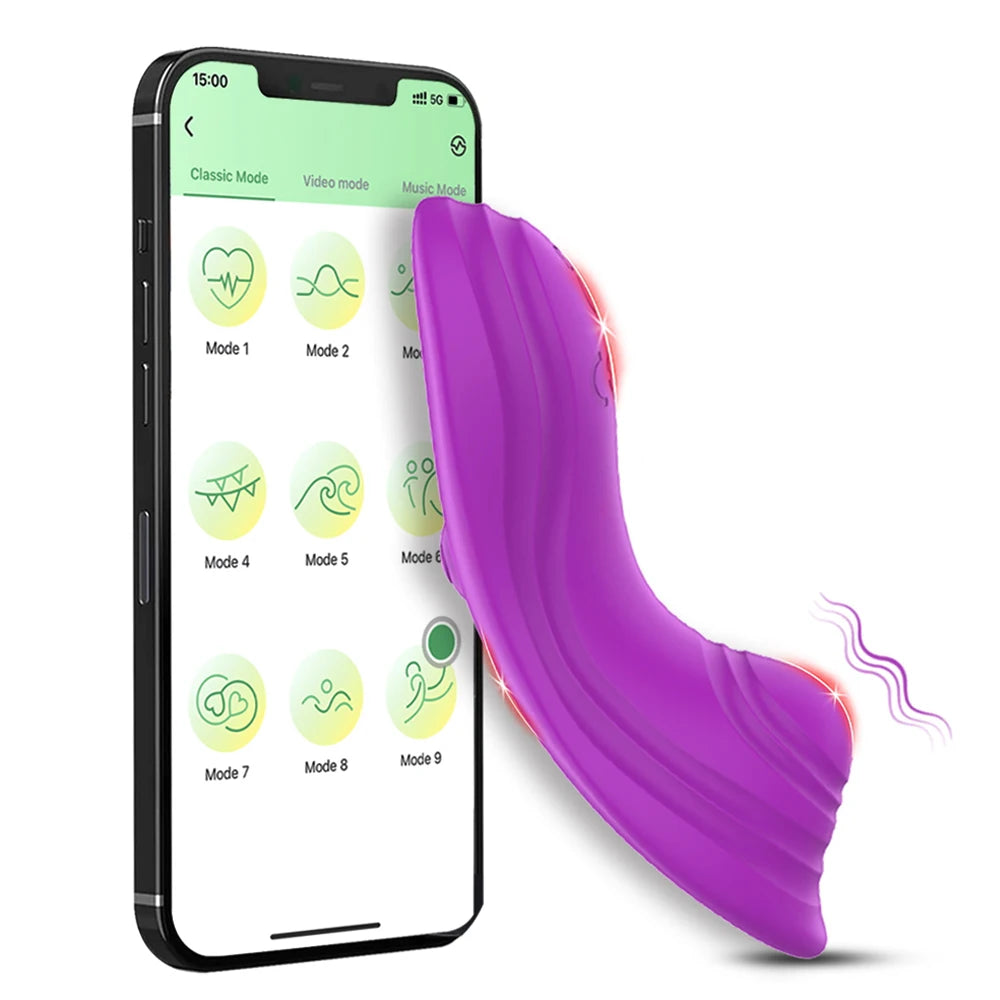 Bluetooth APP Wearable Vibrator – Panties Clit Stimulator for Women