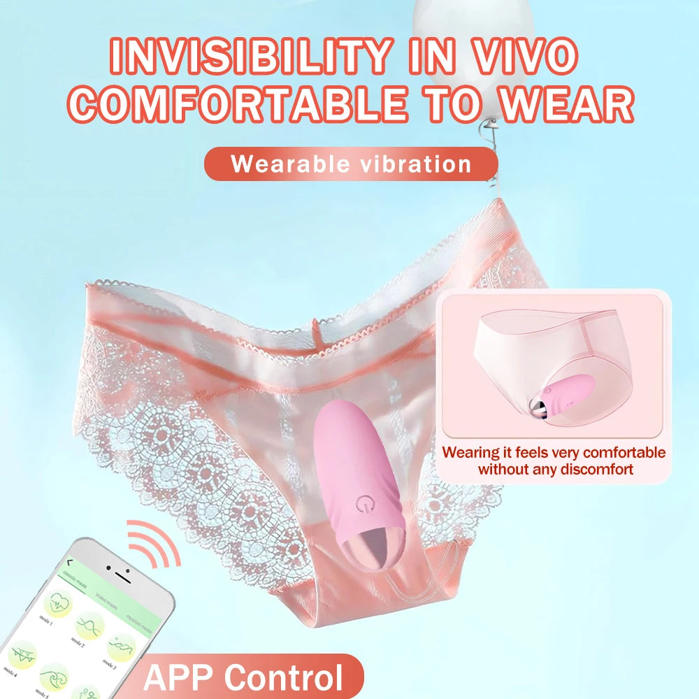 APP Wearable Dildo Vibrator – G-Spot & Anal Vibrating Egg Panties for Women