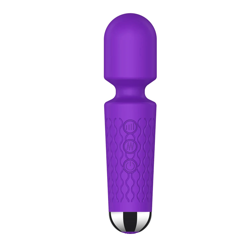 20-Speed Magic Wand Vibrator – Powerful G-Spot & Clit Stimulator for Women